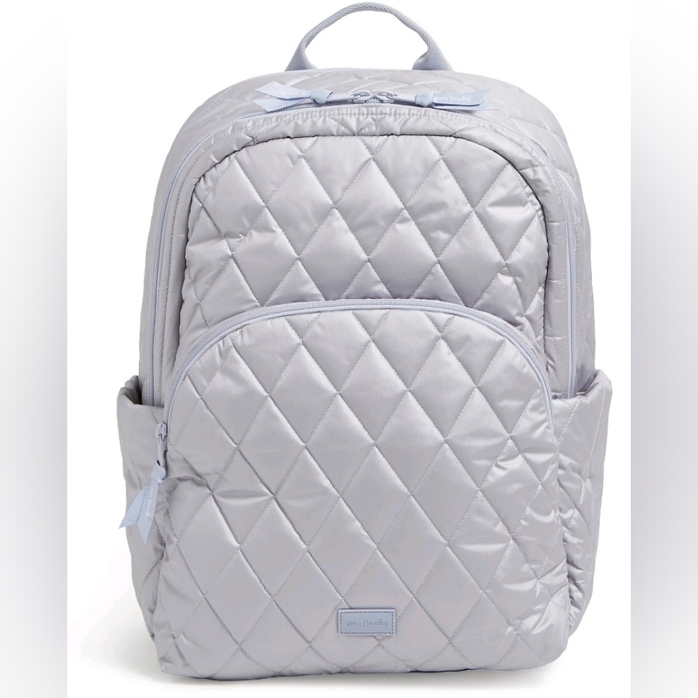 NEW Vera Bradley Essential Large Backpack in Ultralight Lavender Pearl